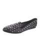 Veronica Beard Leather Studded Accents Flats