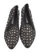 Veronica Beard Leather Studded Accents Flats
