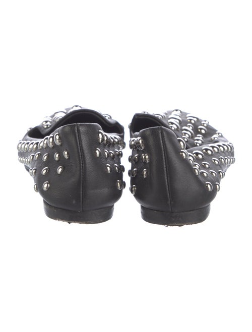 Veronica Beard Leather Studded Accents Flats