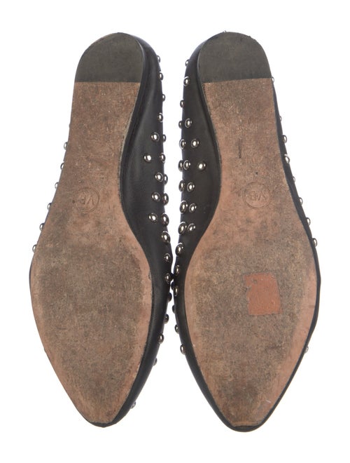Veronica Beard Leather Studded Accents Flats
