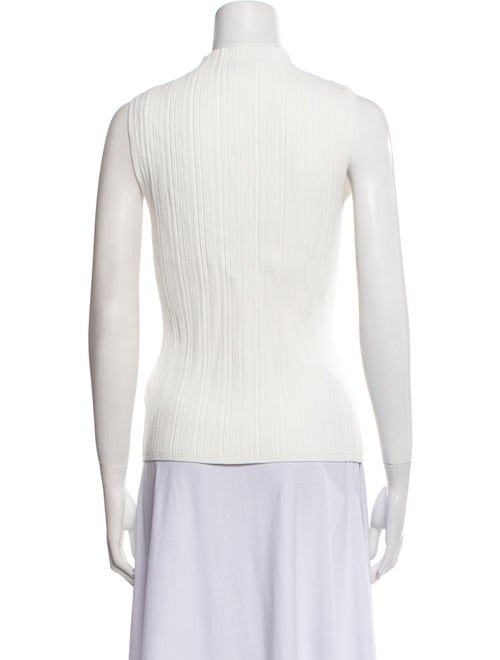 Veronica Beard Mock Neck Sleeveless Top