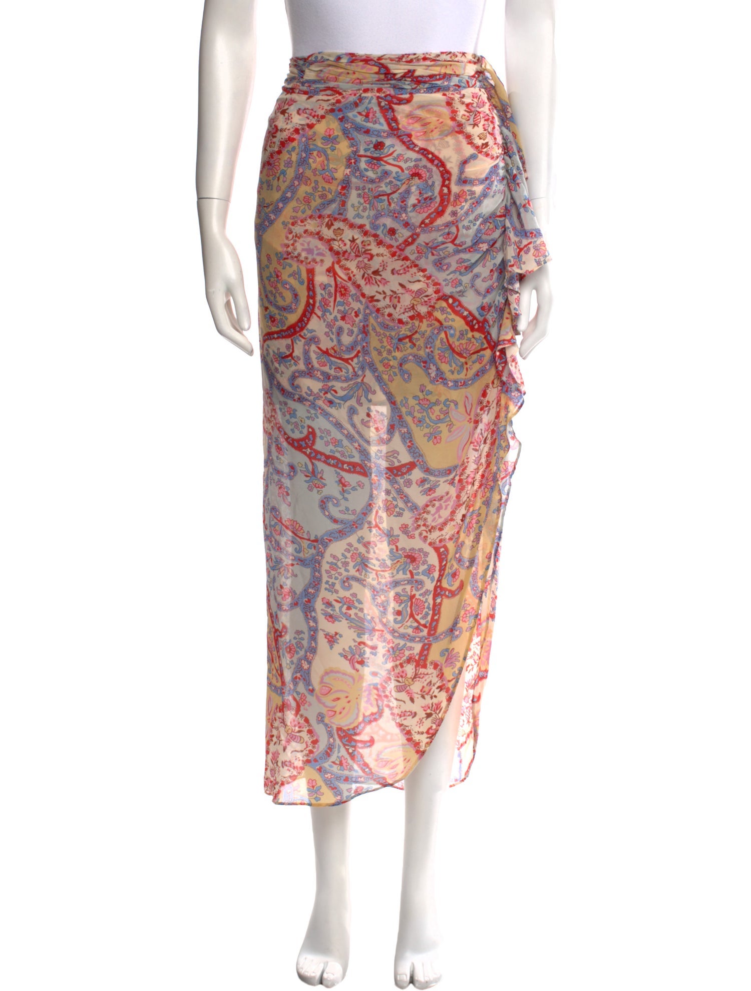 Veronica Beard Silk Midi Length Skirt