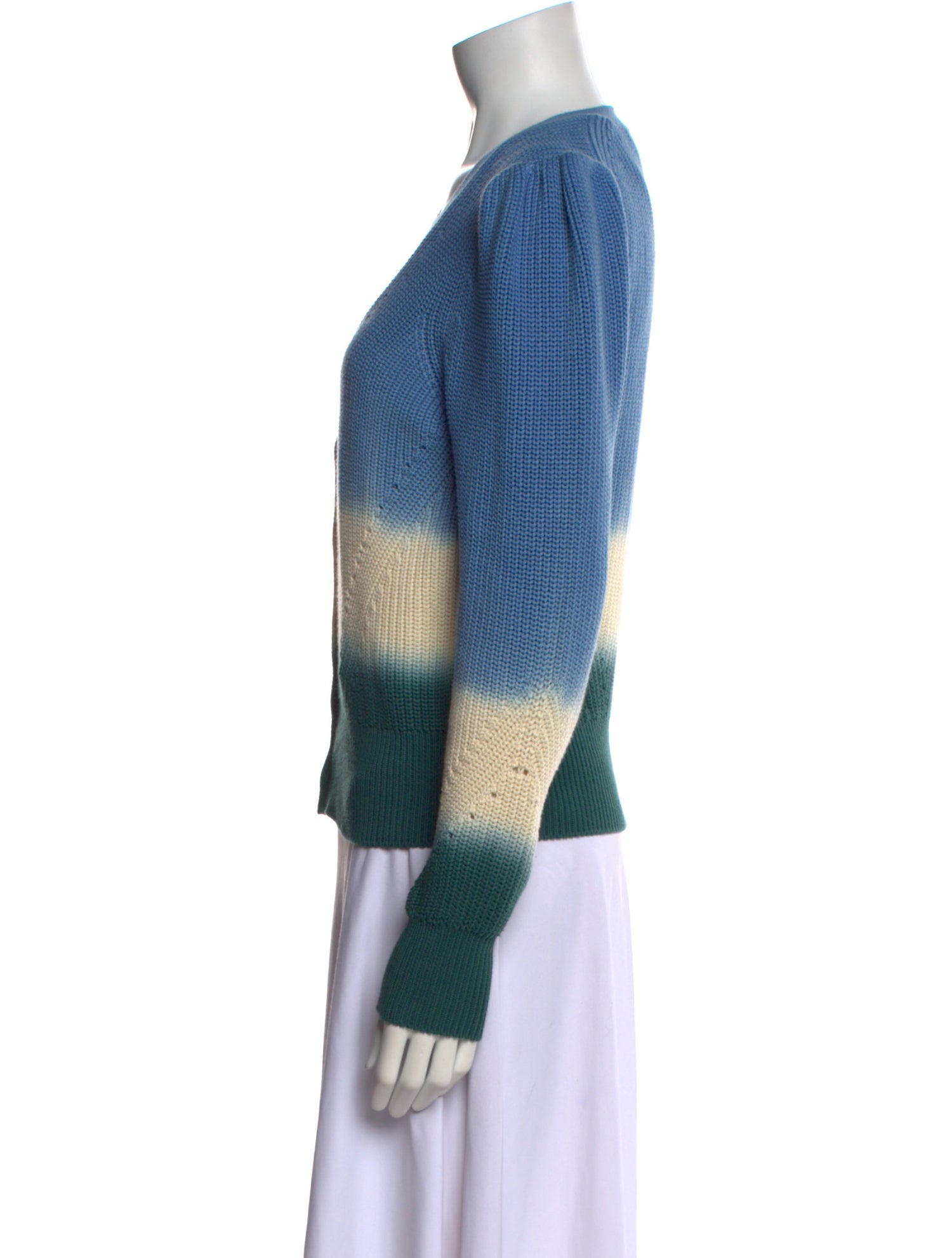 Veronica Beard Striped V-Neck Sweater