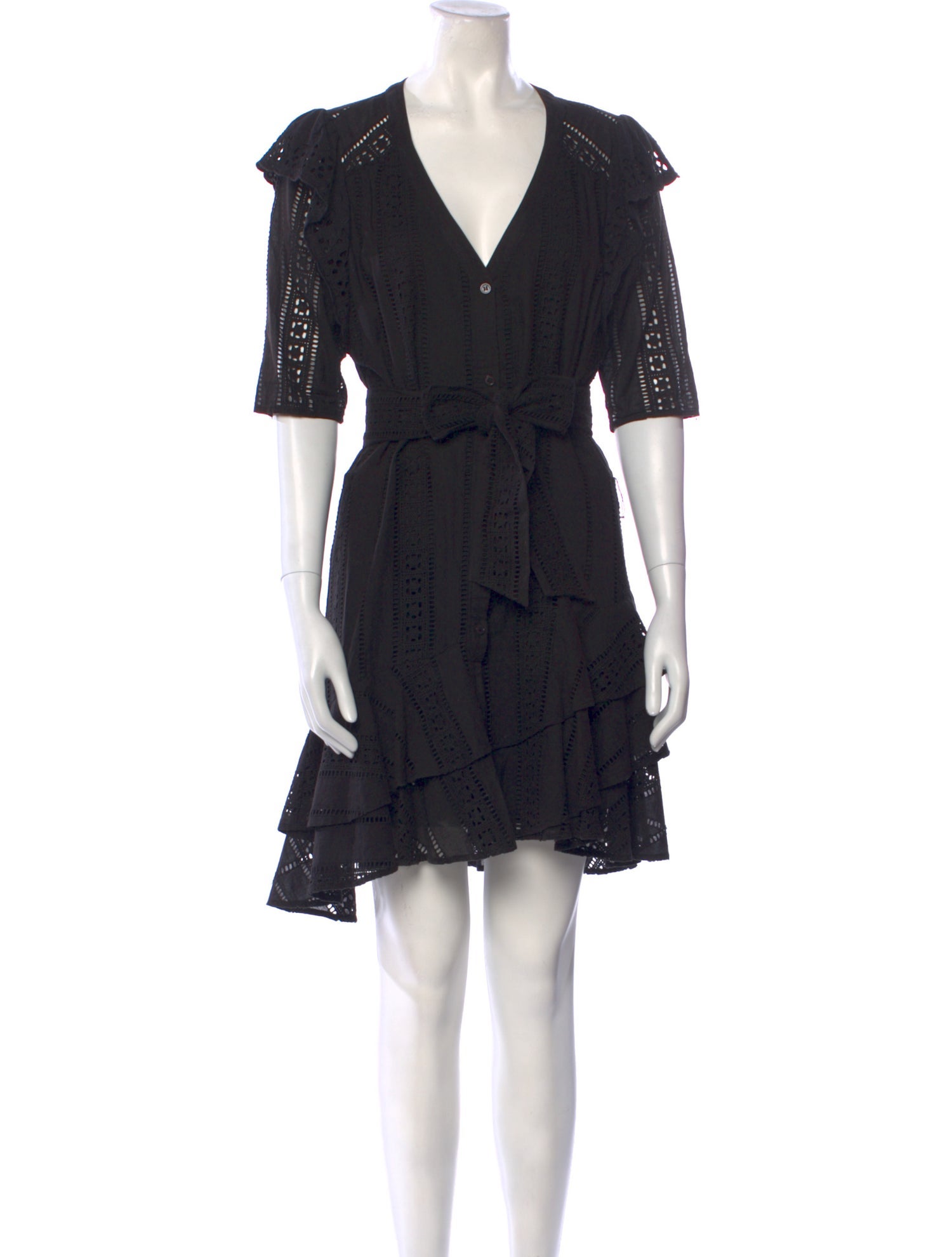 Veronica Beard V-Neck Knee-Length Dress