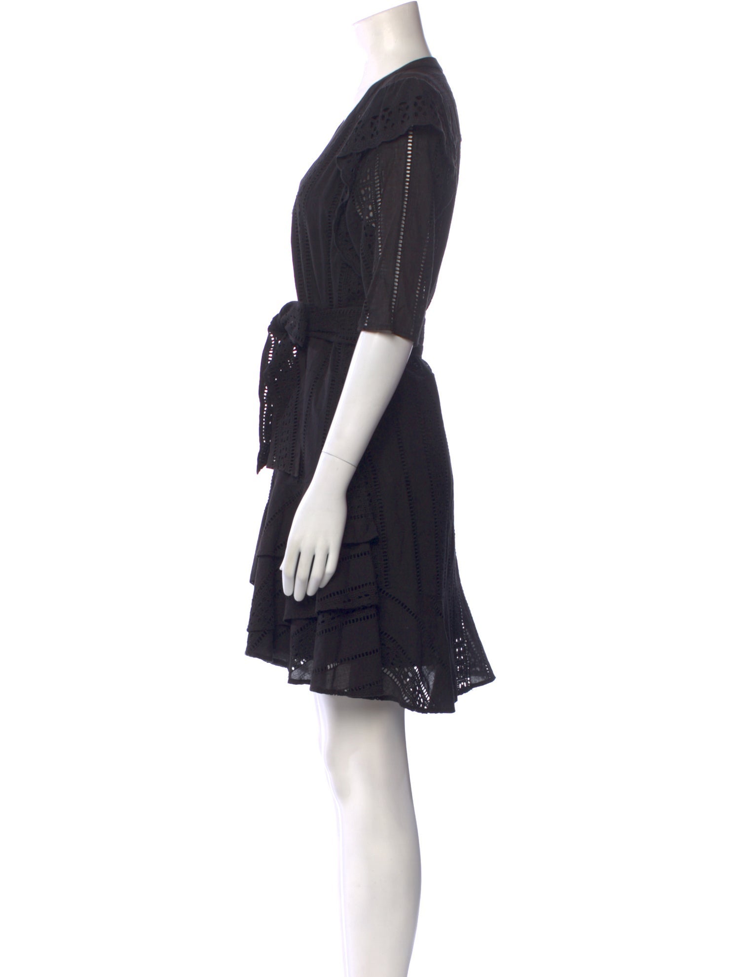 Veronica Beard V-Neck Knee-Length Dress