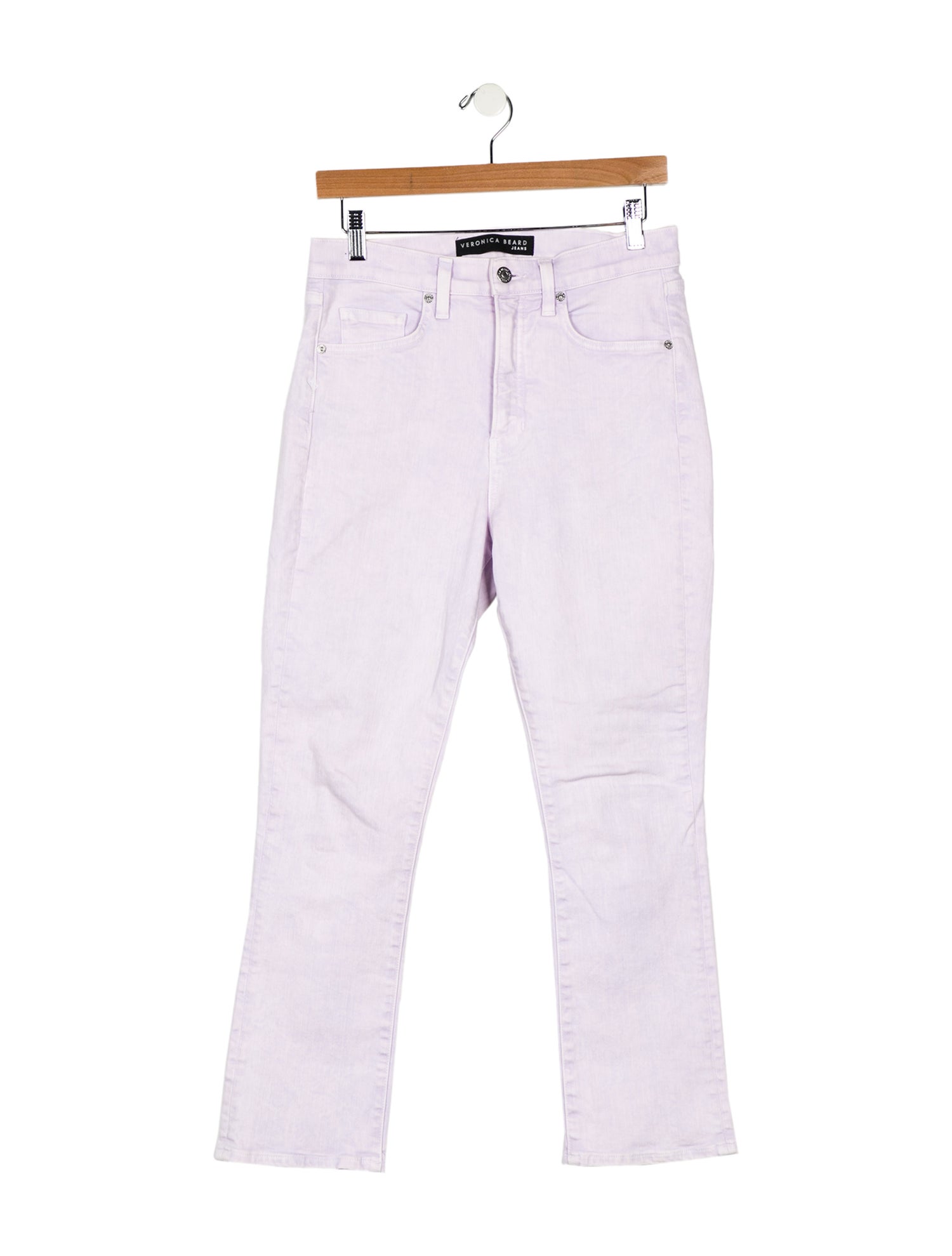Veronica Beard Mid-Rise Straight Leg Jeans