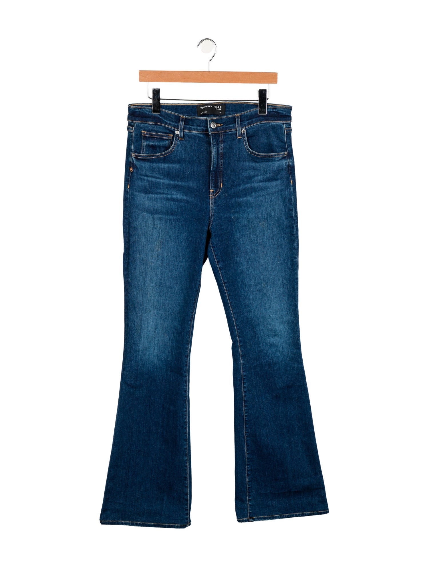 Veronica Beard High-Rise Wide Leg Jeans