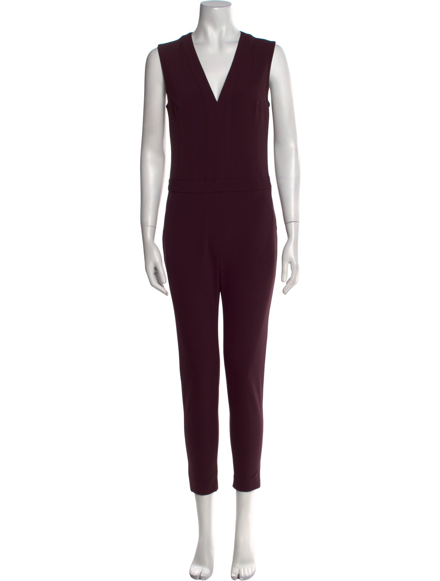 Veronica Beard Nylon V-Neck Jumpsuit
