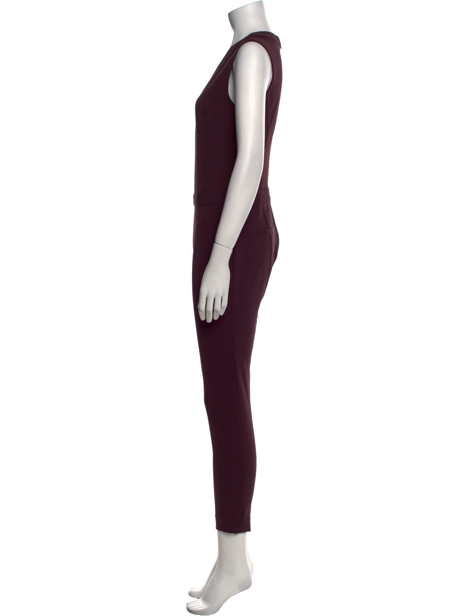 Veronica Beard Nylon V-Neck Jumpsuit