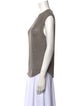 Veronica Beard Linen Scoop Neck Sweater