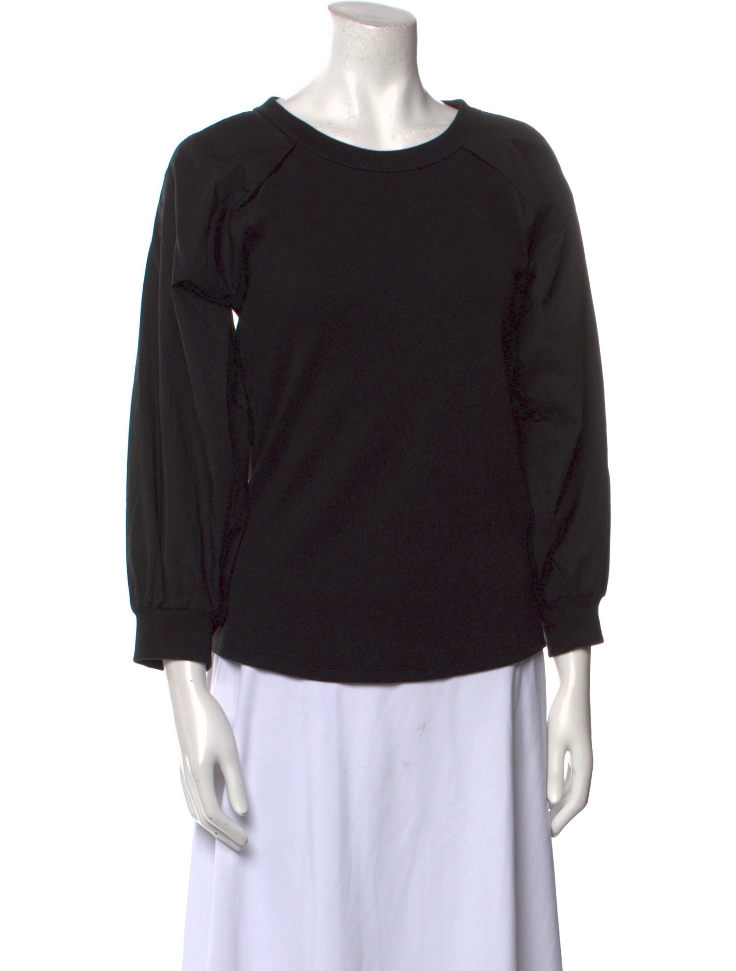 Veronica Beard Scoop Neck Three-Quarter Sleeve Top