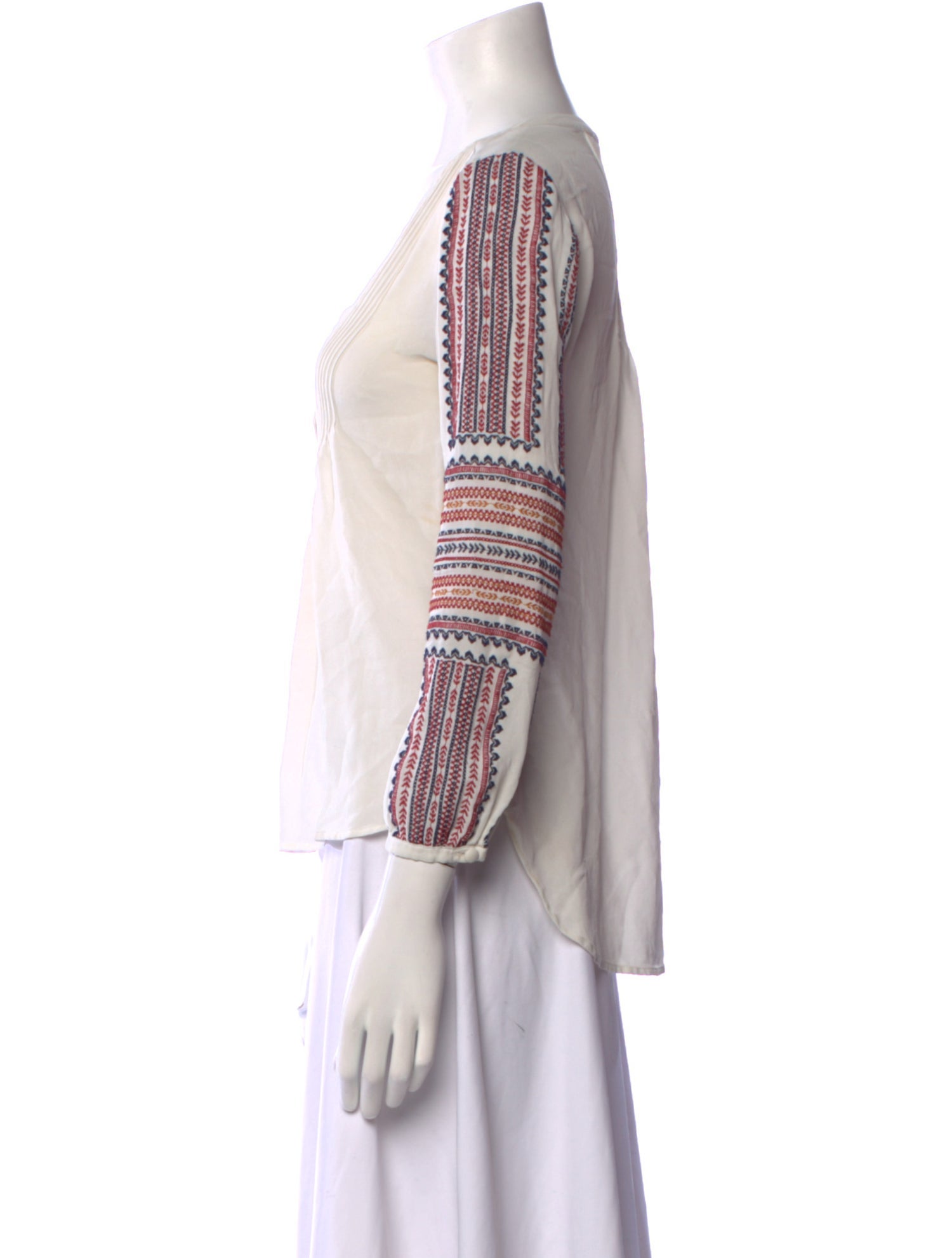 Veronica Beard Silk Striped Top