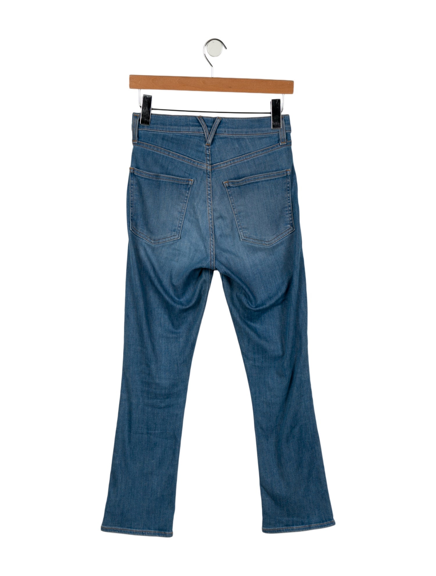 Veronica Beard High-Rise Straight Leg Jeans