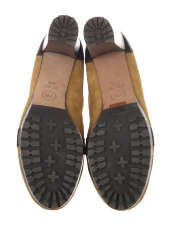 Veronica Beard Suede Printed Combat Boots