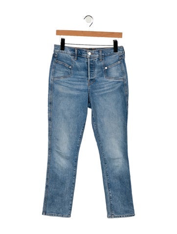 Veronica Beard Jeans Mid-Rise Straight Leg S