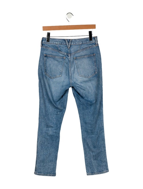 Veronica Beard Mid-Rise Straight Leg Jeans