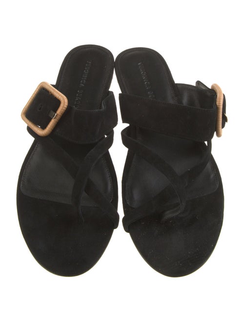 Veronica Beard Suede Flip Flops