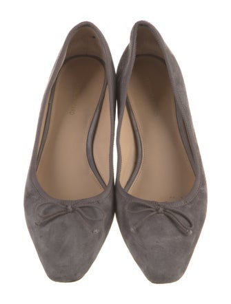 Veronica Beard Suede Bow Accents Pumps