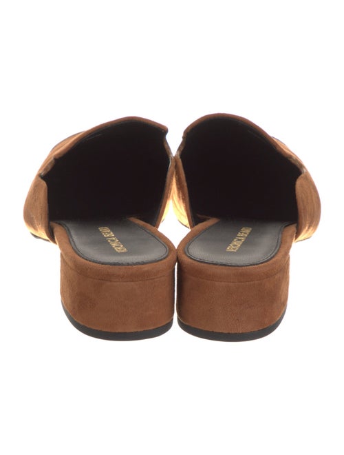Veronica Beard Suede Printed Mules