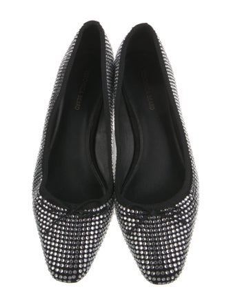 Veronica Beard Suede Bow Accents Ballet Flats