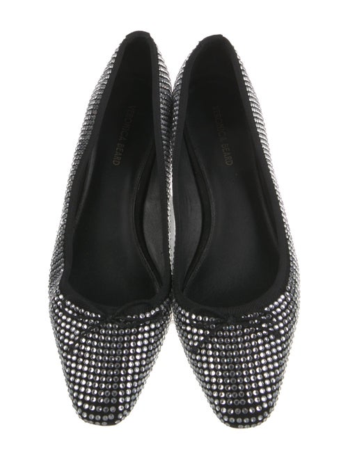 Veronica Beard Suede Bow Accents Ballet Flats