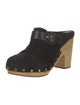 Veronica Beard Suede Studded Accents Mules