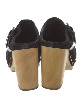 Veronica Beard Suede Studded Accents Mules