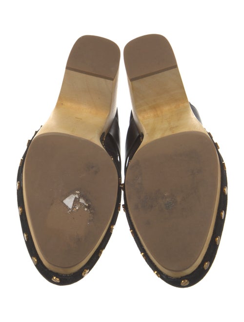 Veronica Beard Suede Studded Accents Mules