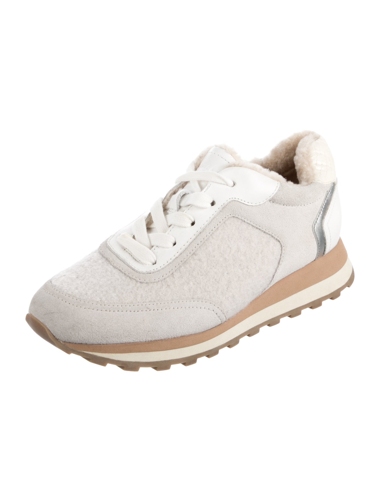 Veronica Beard Colorblock Pattern Athletic Sneakers