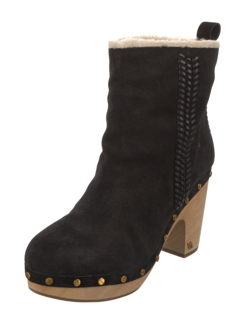 Veronica Beard Suede Studded Accents Boots