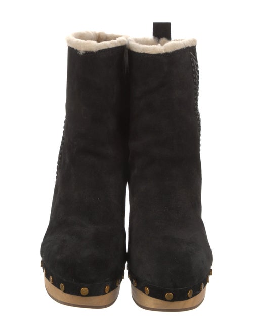 Veronica Beard Suede Studded Accents Boots