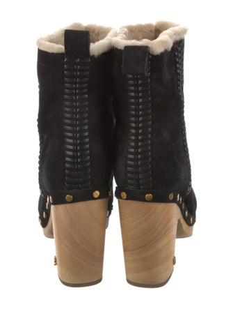 Veronica Beard Suede Studded Accents Boots