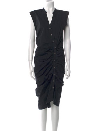 Veronica Beard V-Neck Midi Length Dress