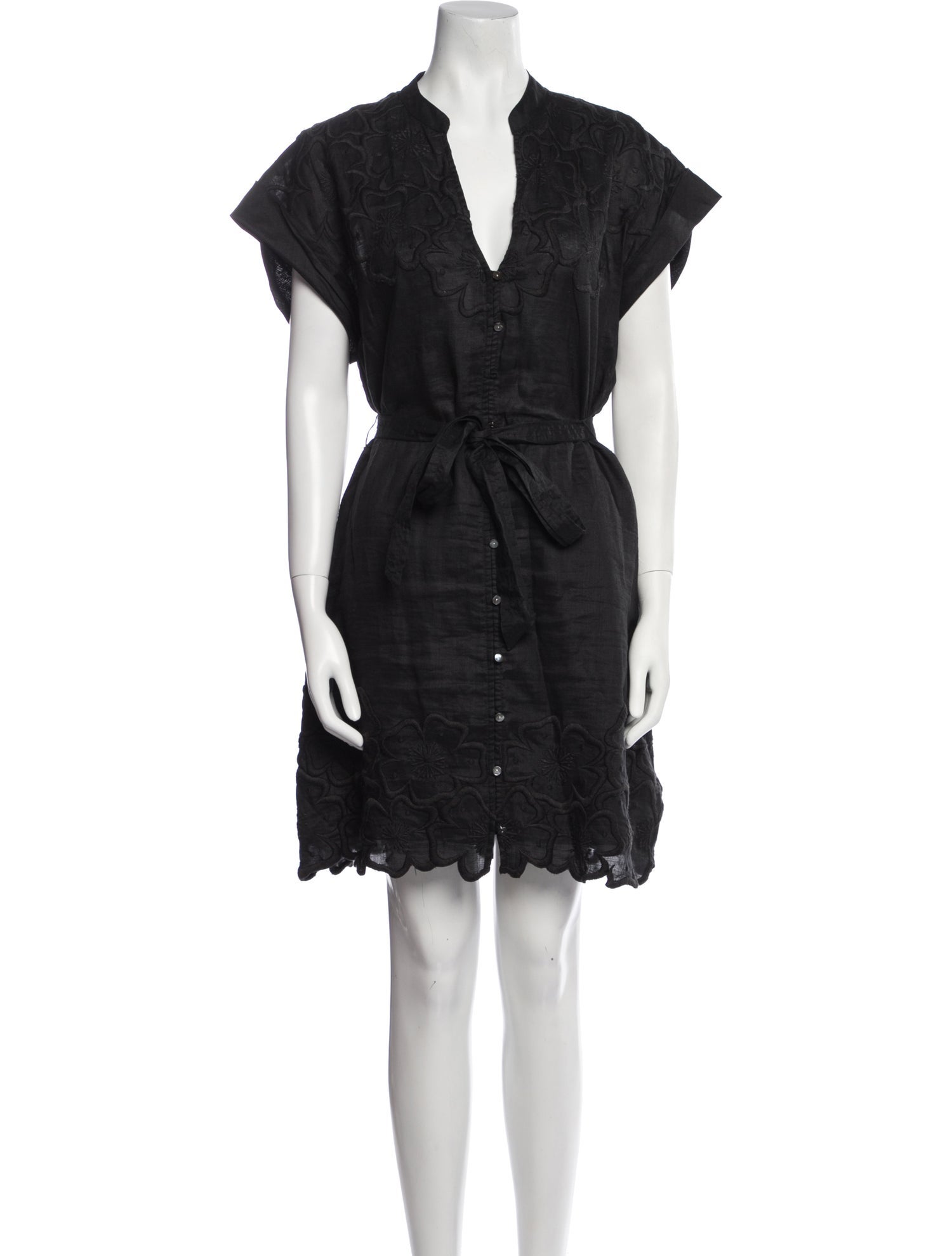 Veronica Beard V-Neck Mini Dress