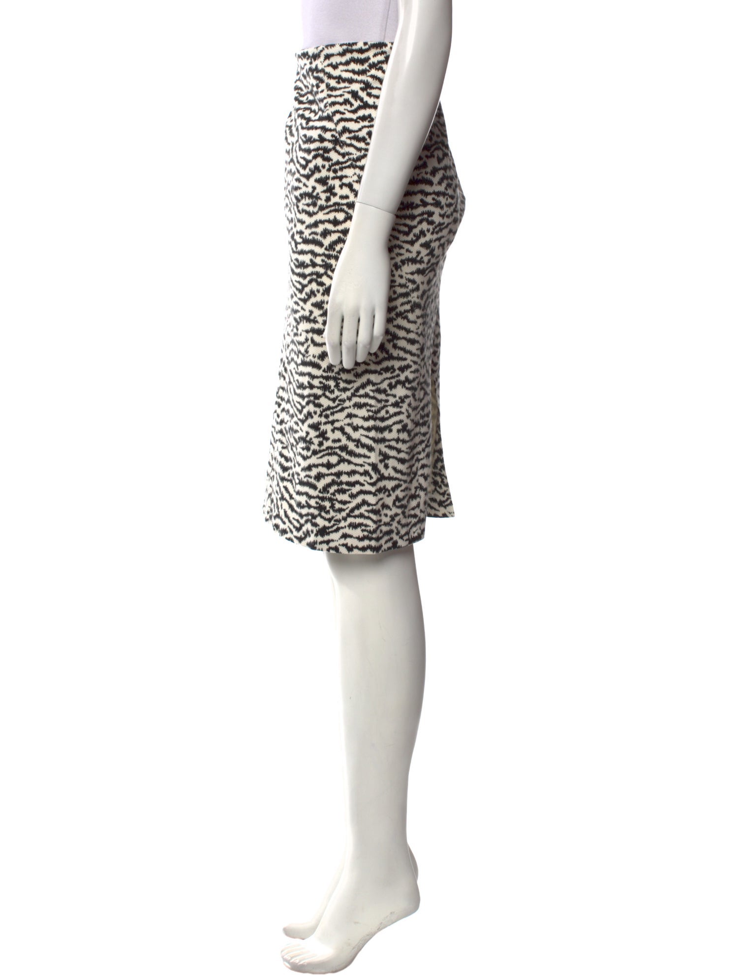 Veronica Beard Animal Print Knee-Length Skirt