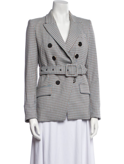 Veronica Beard Plaid Print Blazer
