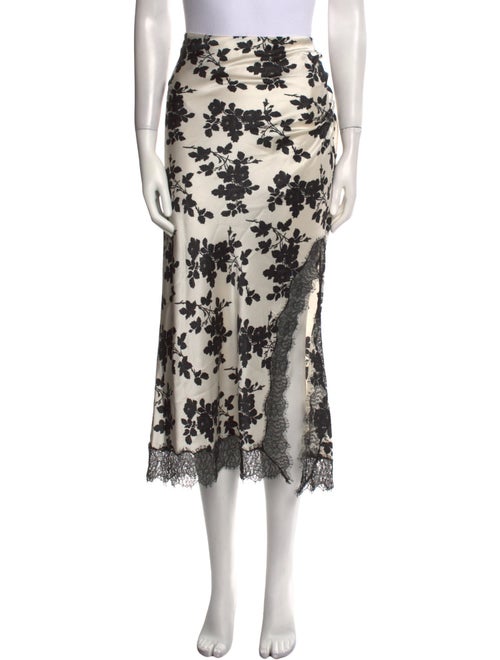 Veronica Beard Silk Midi Length Skirt