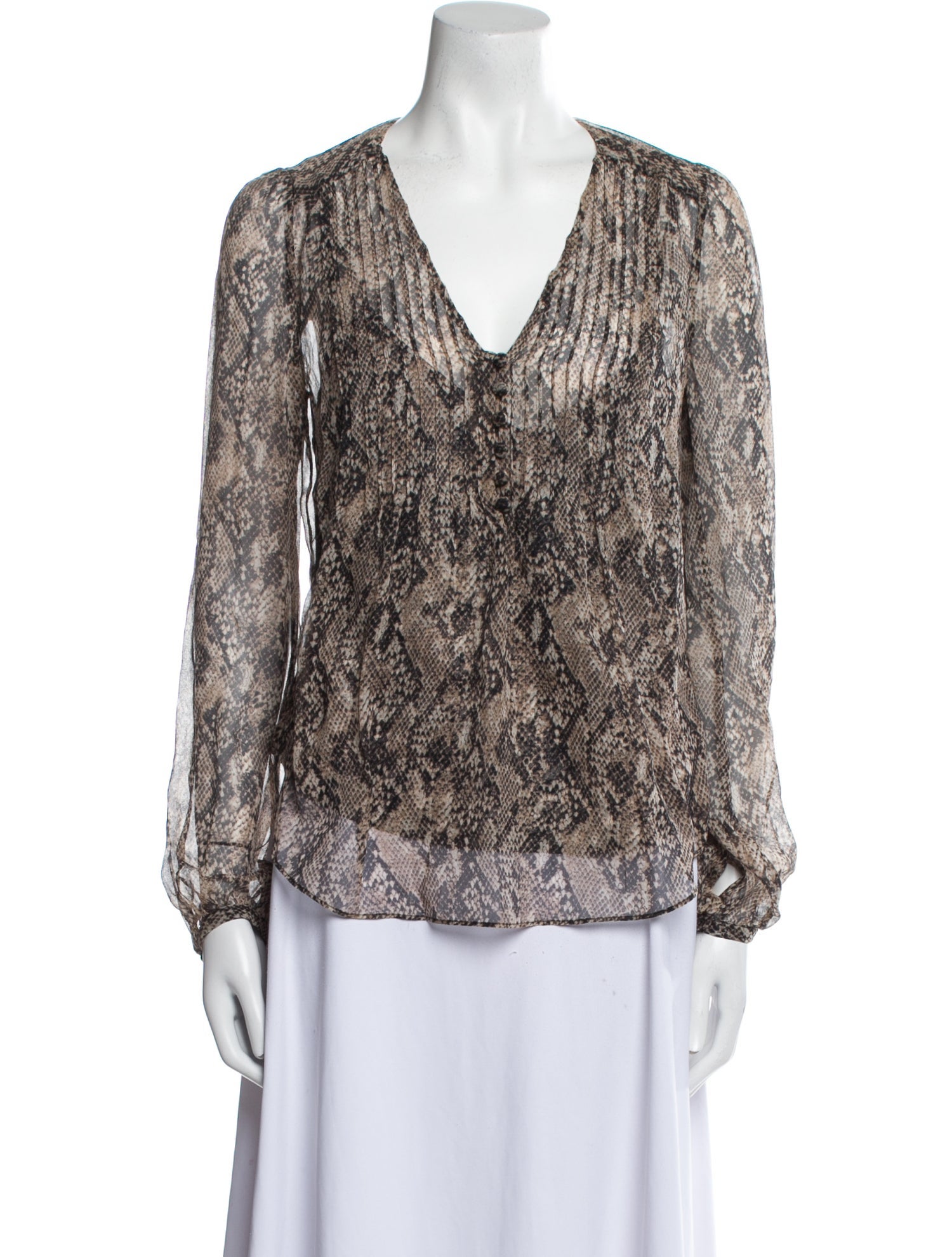 Veronica Beard Silk Printed Blouse