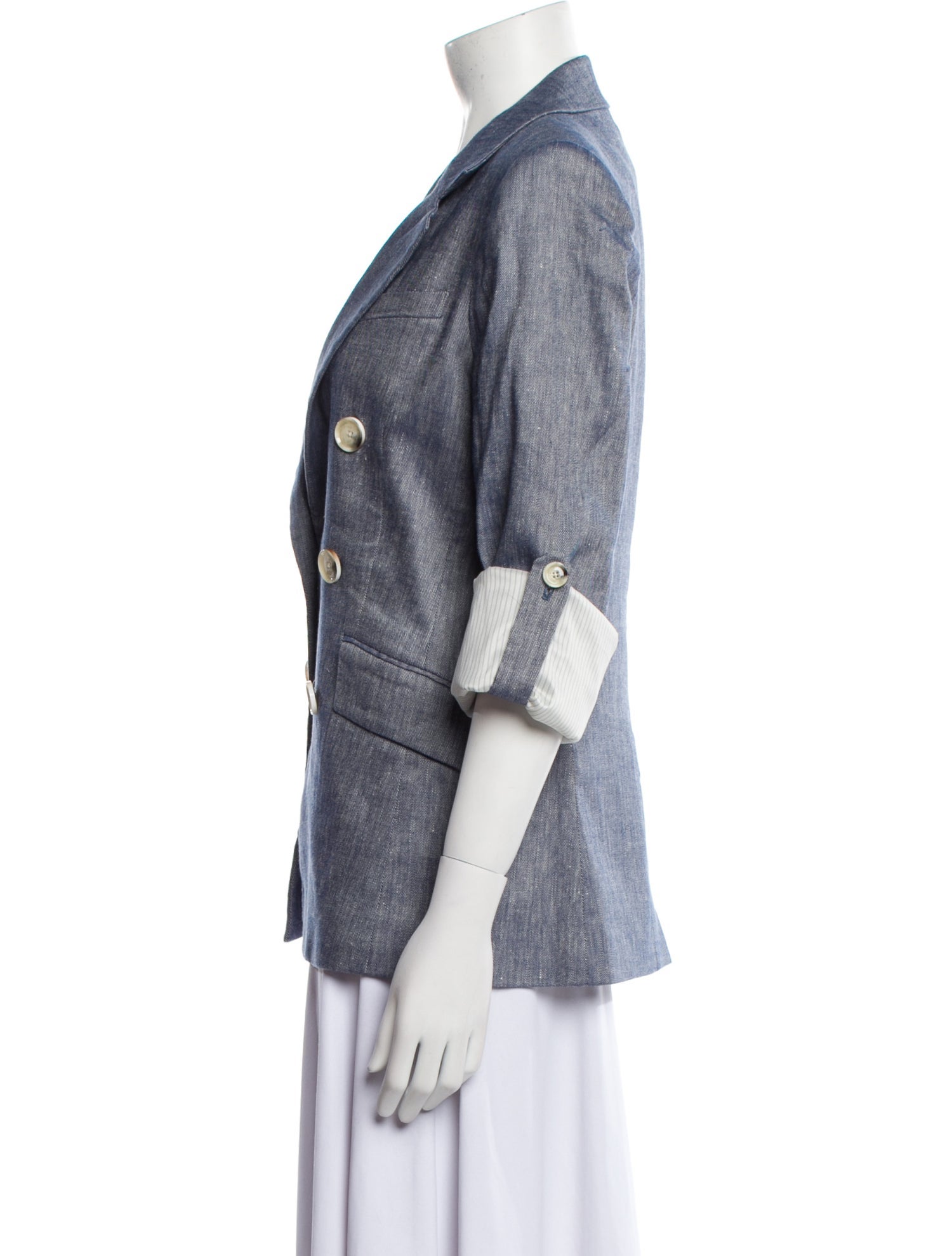 Veronica Beard Linen Printed Blazer