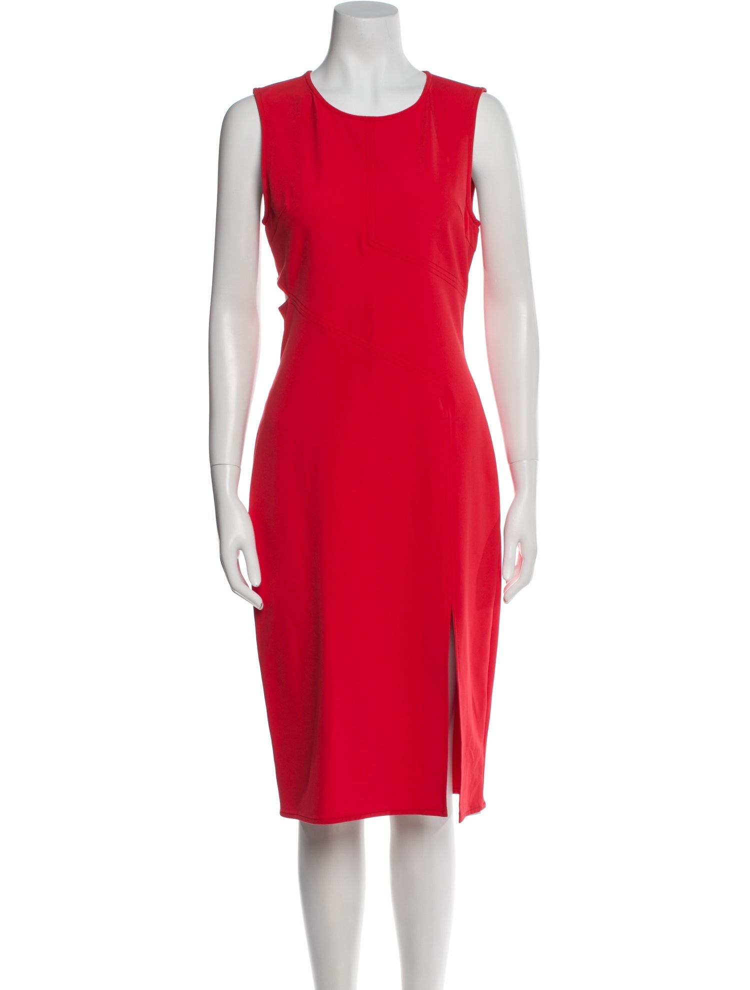 Veronica Beard Crew Neck Midi Length Dress