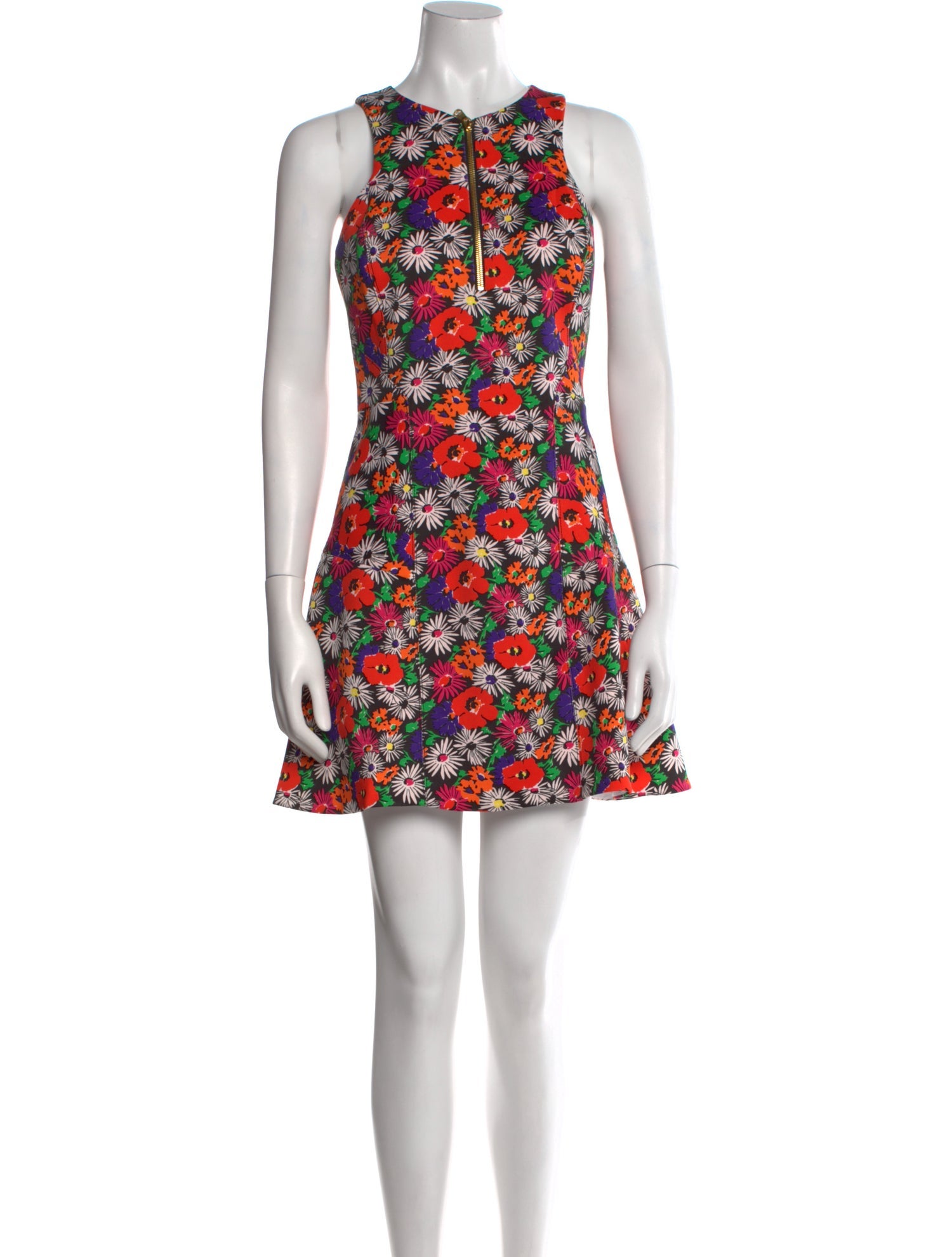 Veronica Beard Floral Print Mini Dress