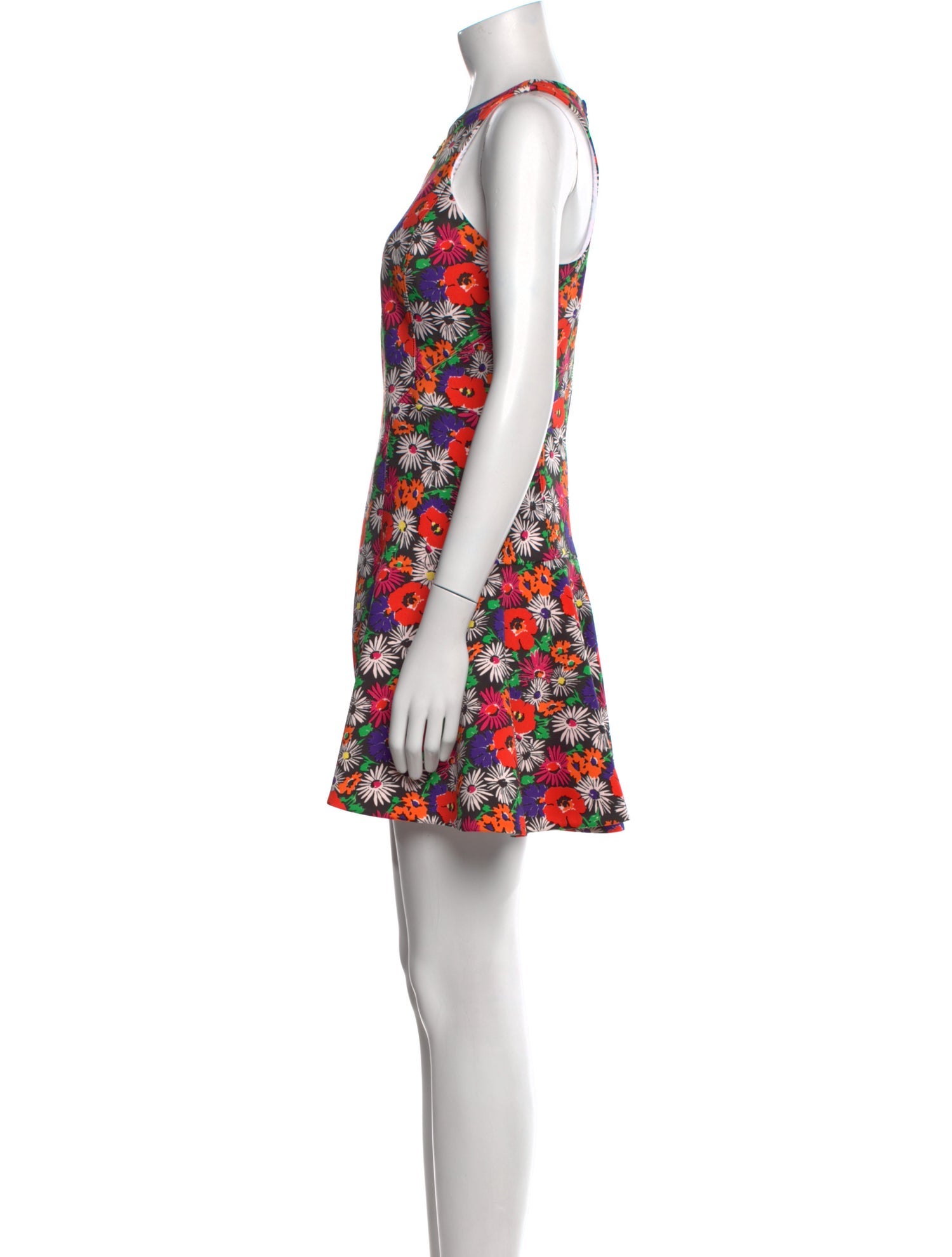 Veronica Beard Floral Print Mini Dress