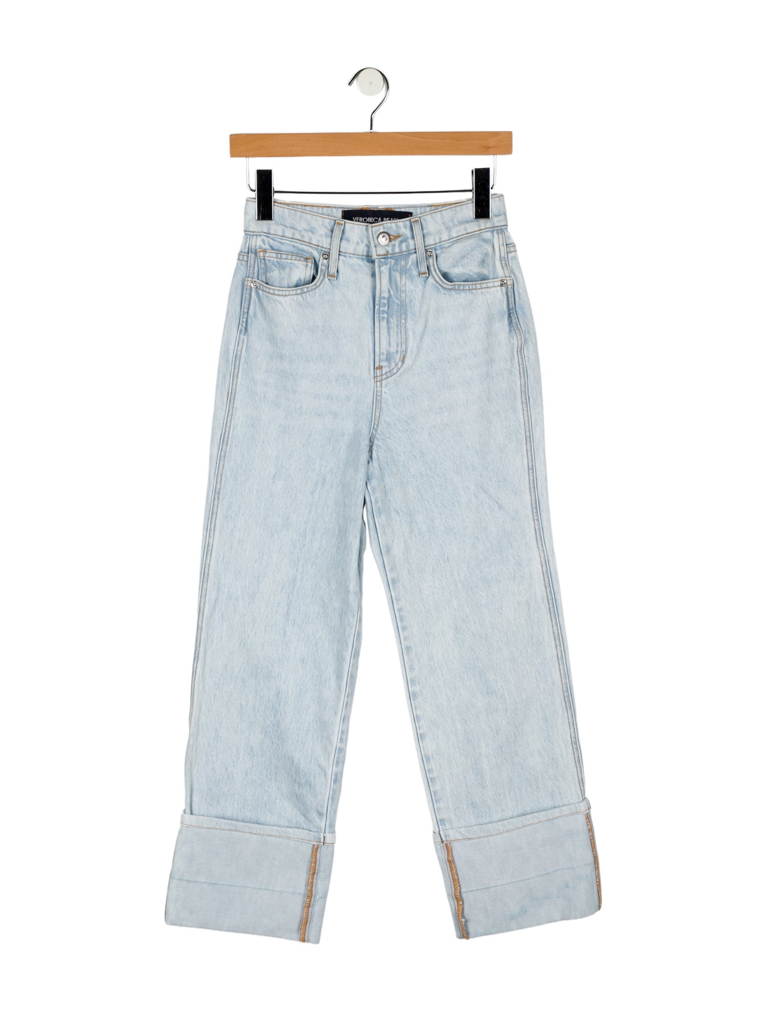 Veronica Beard High-Rise Wide Leg Jeans