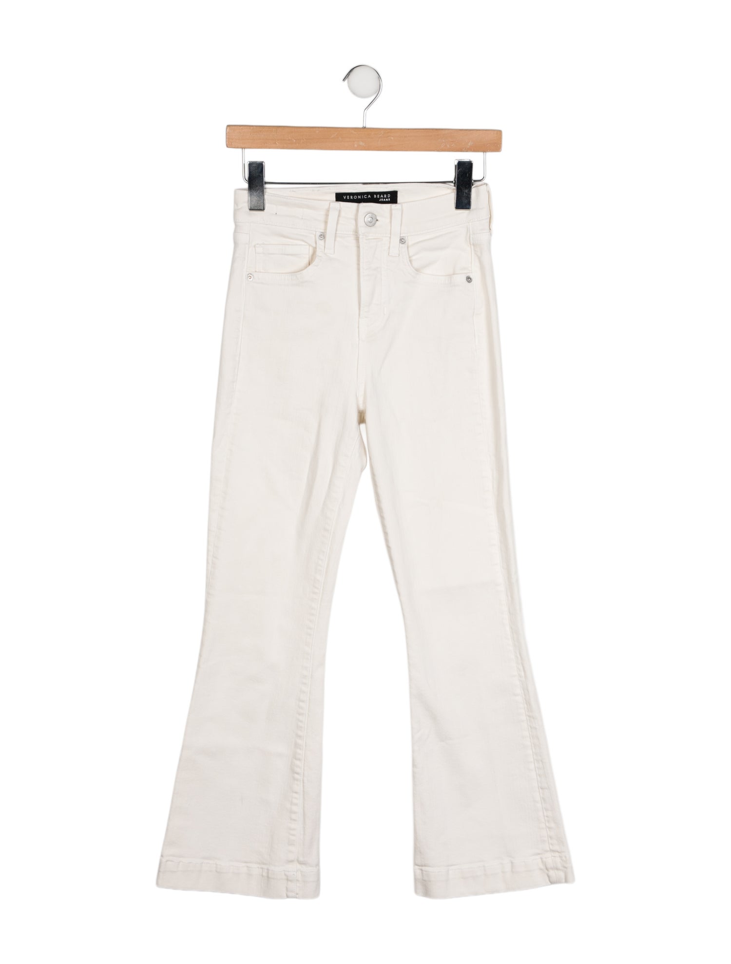 Veronica Beard Mid-Rise Wide Leg Jeans