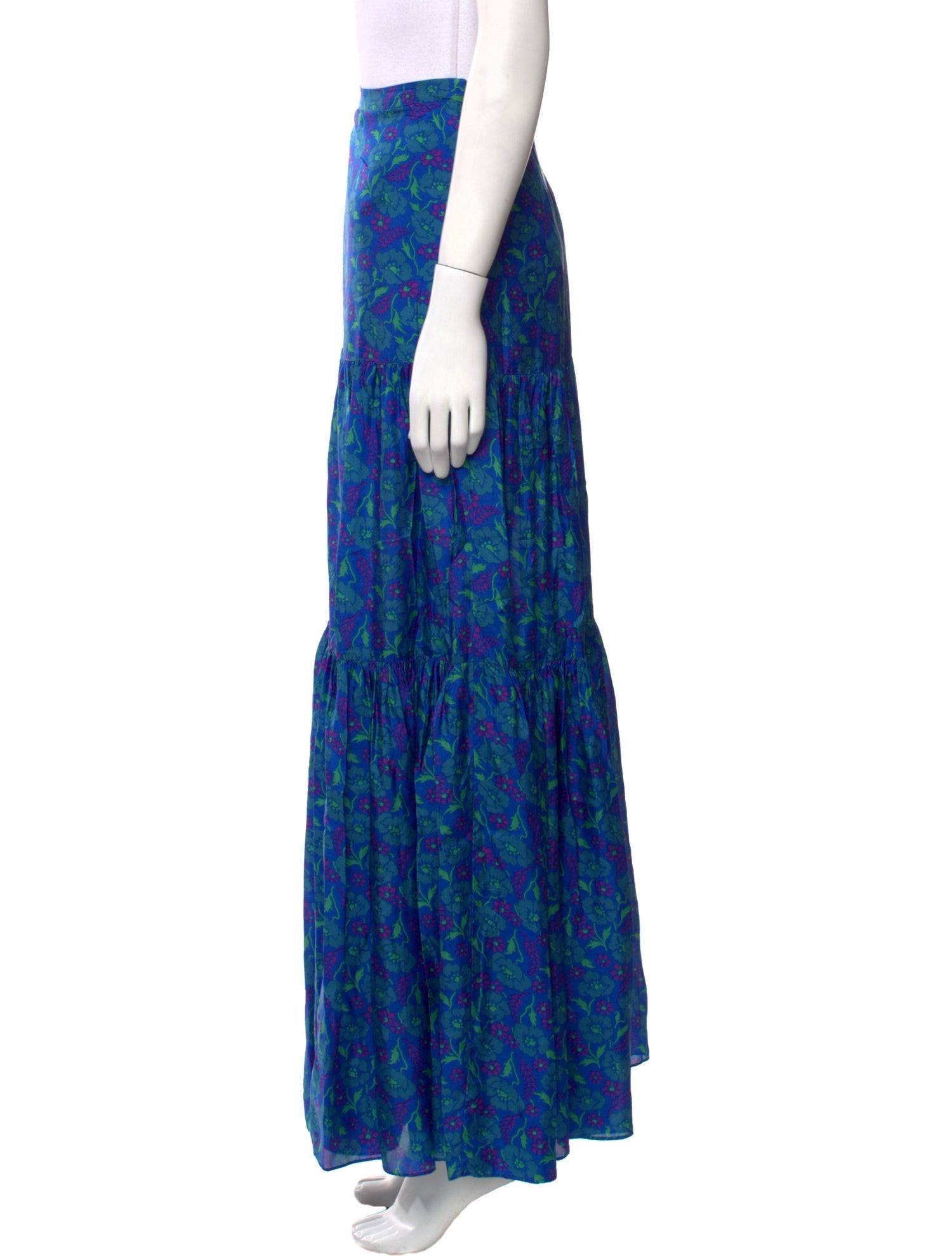 Veronica Beard Silk Long Skirt