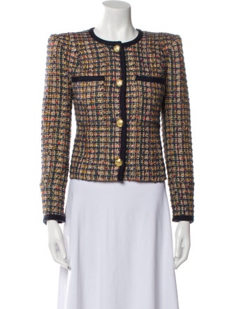 Veronica Beard Tweed Pattern Evening Jacket