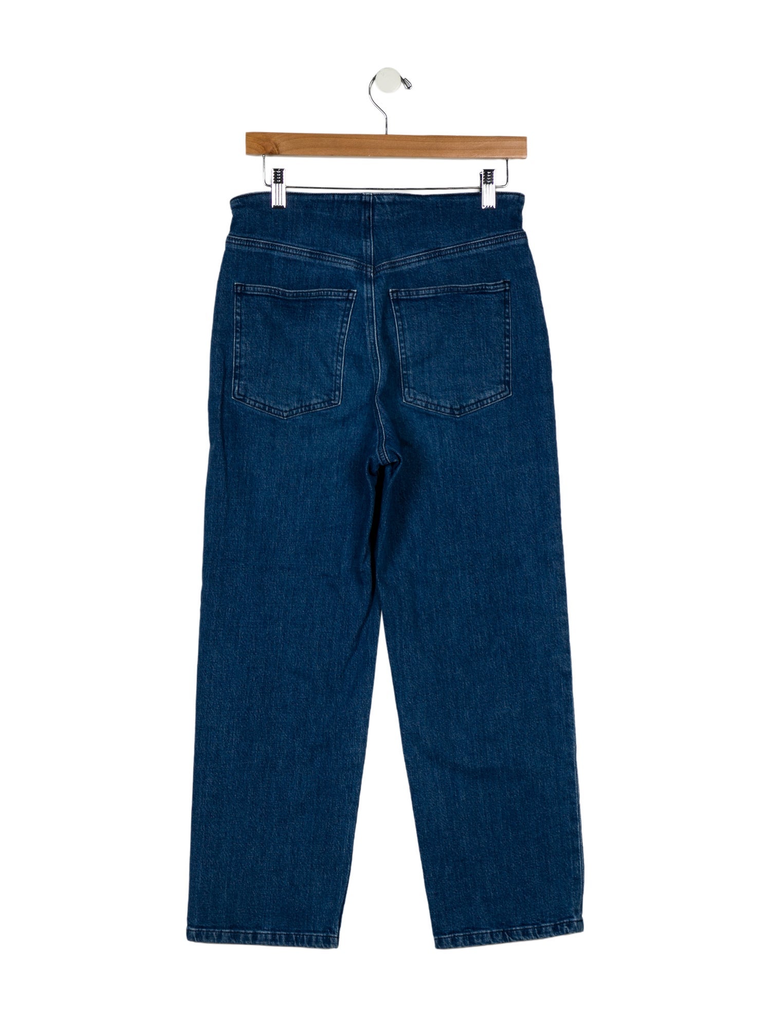 Veronica Beard High-Rise Straight Leg Jeans