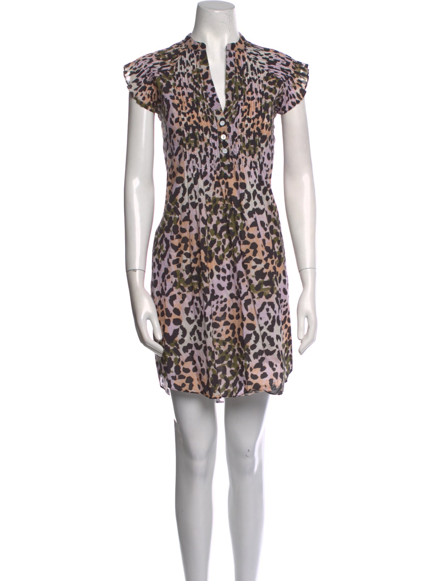 Veronica Beard Animal Print Mini Dress