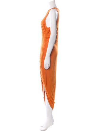 Veronica Beard Scoop Neck Midi Length Dress