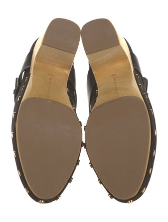 Veronica Beard Suede Studded Accents Mules